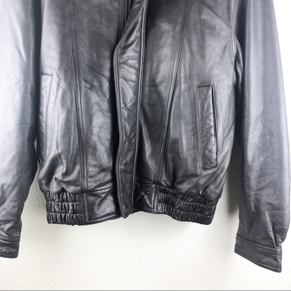 Clipper Mist London Fog Vintage Leather Jacket S - Picture 7 of 8